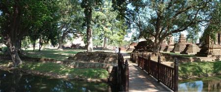 Scenic view in the Historical Park of Sukhothai Thailand